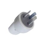 Ficha macho 3 patas c/bornera