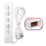 Zapatilla 5 tomas  c /llave termica cable  x 2,5 mts. (cable 3 x 1)