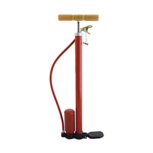 Inflador de pie pintado pico pinza 32 mm c/recuperador