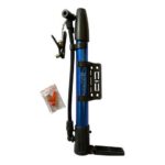 Inflador de mano aluminio color doble pico p/bici