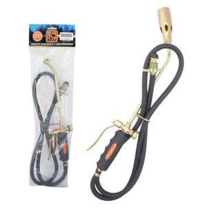 Soplete plomero con manguera y gatillo p/ garrafa 3 kg.