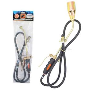 Soplete techista con manguera y gatillo  p/ garrafa 10 kg.