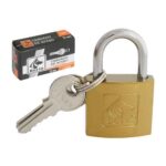 Candado acero 32 mm Berta - cilindro bronce