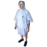 Poncho PVC blanco transparente 0,12 mm