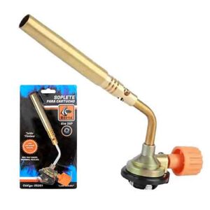 Soplete para gas butano c/pico de  bronce