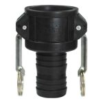 Acople camlock de PP tipo "C" - 2" con levas inox.