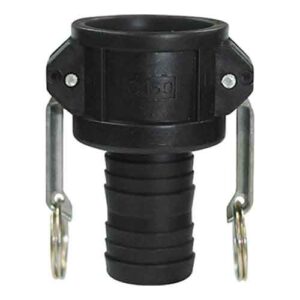 Acople camlock de PP tipo "C" - 1 1/2" con levas inox.