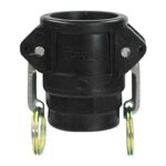Acople camlock de PP tipo "D" - 3" con levas inox.