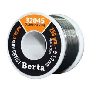 Estaño 60% Berta 1 mm (carrete de 250 grs)