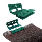 Broche para media sombra PVC grande verde