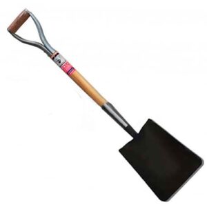 Pala ancha estampada mango corto de madera