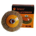 Cepillo conico bronceado ondulado 100 mm