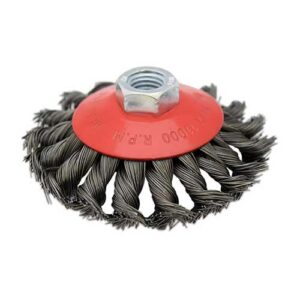 Cepillo plano temp. retorcido 115 mm c/tuerca