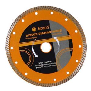 Disco diamant. turbo laser fino p/porcelanato 115 mm Braco