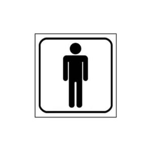 Cartel baño hombre 10 x 15