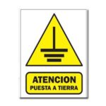 Cartel puesta a tierra 20 x 15