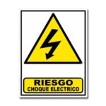 Cartel choque electrico 22 X 26