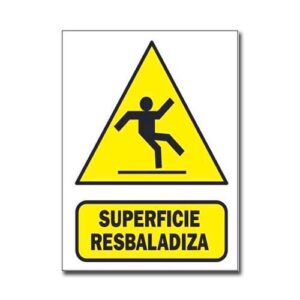 Cartel atencion sup. Resbaladiza 22 X 26