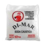 Soda caustica perlada 28 % en bolsa (x 1/2 kg.)