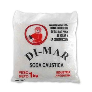 Soda caustica perlada 28 % en bolsa (x 1 kg.)
