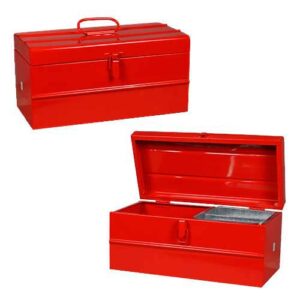 Caja metalica c/band. 370 x 180 x 180 mm