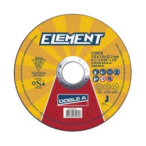 Disco plano  de corte  o/a 115 x 1.0 x 22 Doble A