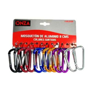 Mosqueton de colores 6 cm (12 un.)