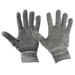 Guante moteado gris 3 hilos (par)