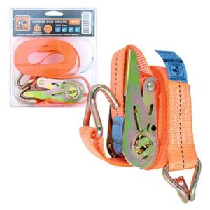 Cincha c/crique - banda de amarre 25 mm x 4 mt . 1 tn