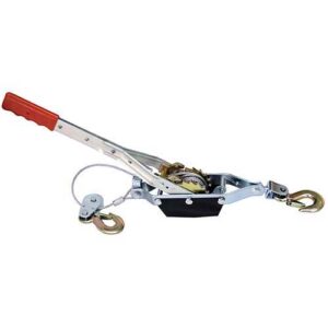 Malacate aparejo 2 ton. cable acero 4,5 mm largo 2,5 mt