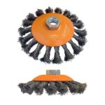 Cepillo centro dep. temp. retorcido 115 mm c/tuerca