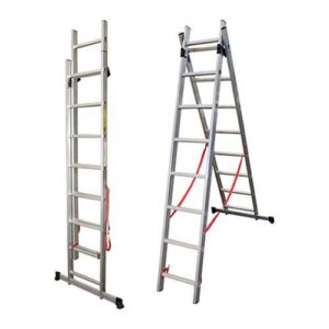 Escalera extensible 2 hojas de alum. 10 esc. (2.73 / 4.60 mts.)
