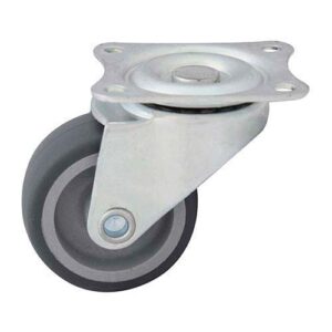 Rueda bicolor 30 mm base giratoria mini