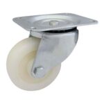 Rueda nylon / PP base giratoria 38 mm (c/ bulon)