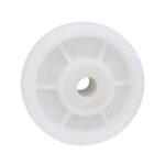 Rueda PP blanca 200 mm sola (2 bujes nylon)