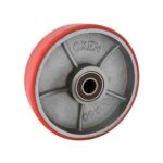 Rueda fund. y PU zorras 180 mm eje. Dezpl. (2 rulemanes)