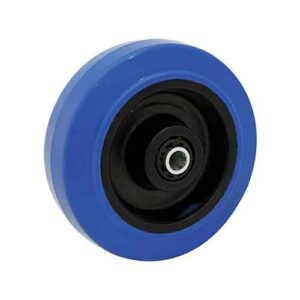 Rueda goma elast. azul 75 mm sola con Rodillo (c/ rodillo)