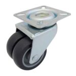 Rueda doble TPR / PP 50 mm base giratoria
