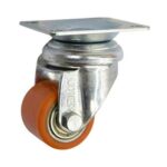 Rueda piano PU 35 mm base giratoria (2 rulemanes)