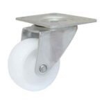 Rueda camera PP blanco 48 mm base fija desplazada