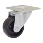 Rueda camera PP negro 48 mm base fija desplazada