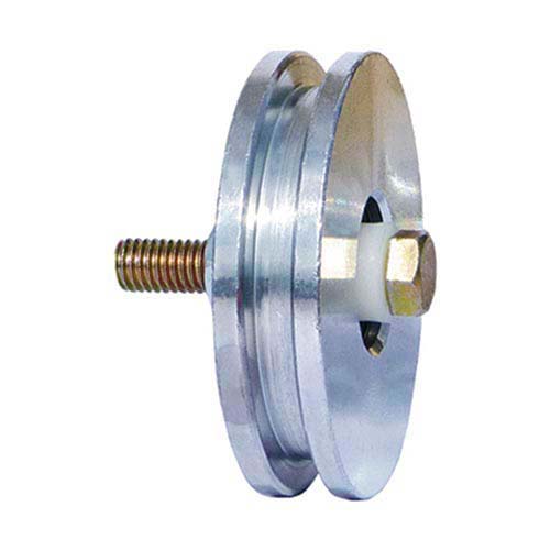 Rueda acero porton "U" 90 mm (Ruleman)