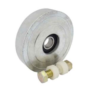 Rueda acero porton lisa 70 mm (ruleman)