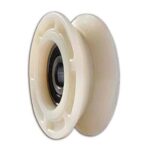 Rueda porton nylon "V" 50 mm (ruleman)
