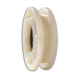 Rueda porton nylon "U" 105 mm (ruleman)