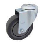 Rueda TPR 100 mm base agujero (c/ ruleman)