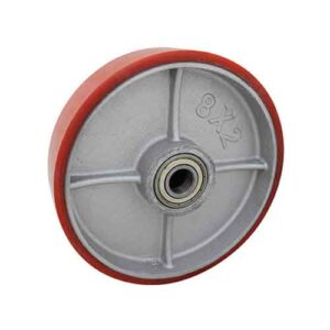 Rueda fund. y PU 100 mm sola (2 rulemanes)