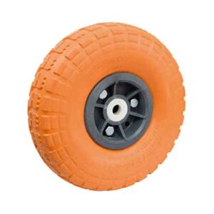 Rueda semi neum naranja desplaz 3.50-4" buje 16 mm
