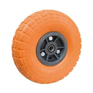 Rueda semi neum naranja desplaz. 3.50-4" rule 16 mm