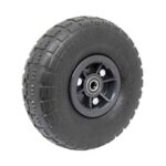 Rueda semi neum negra desplaz. 3.50-4" rule 16 mm